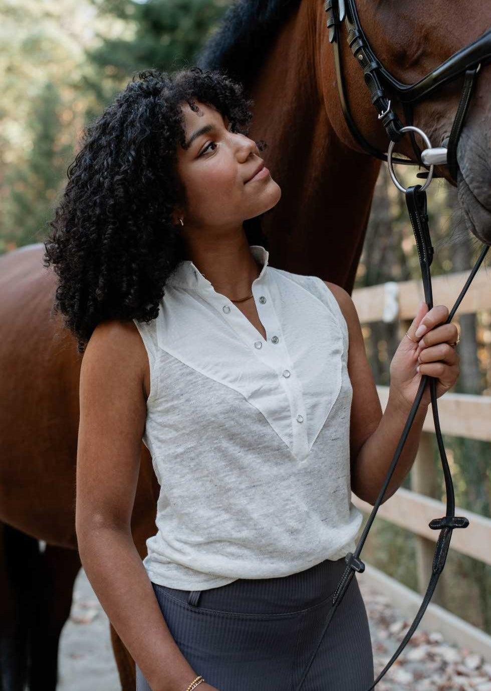 Victory Gallop | Linen Equestrian Show Shirt, Street_and_Saddle, local_plus_size_inclusive_ethical