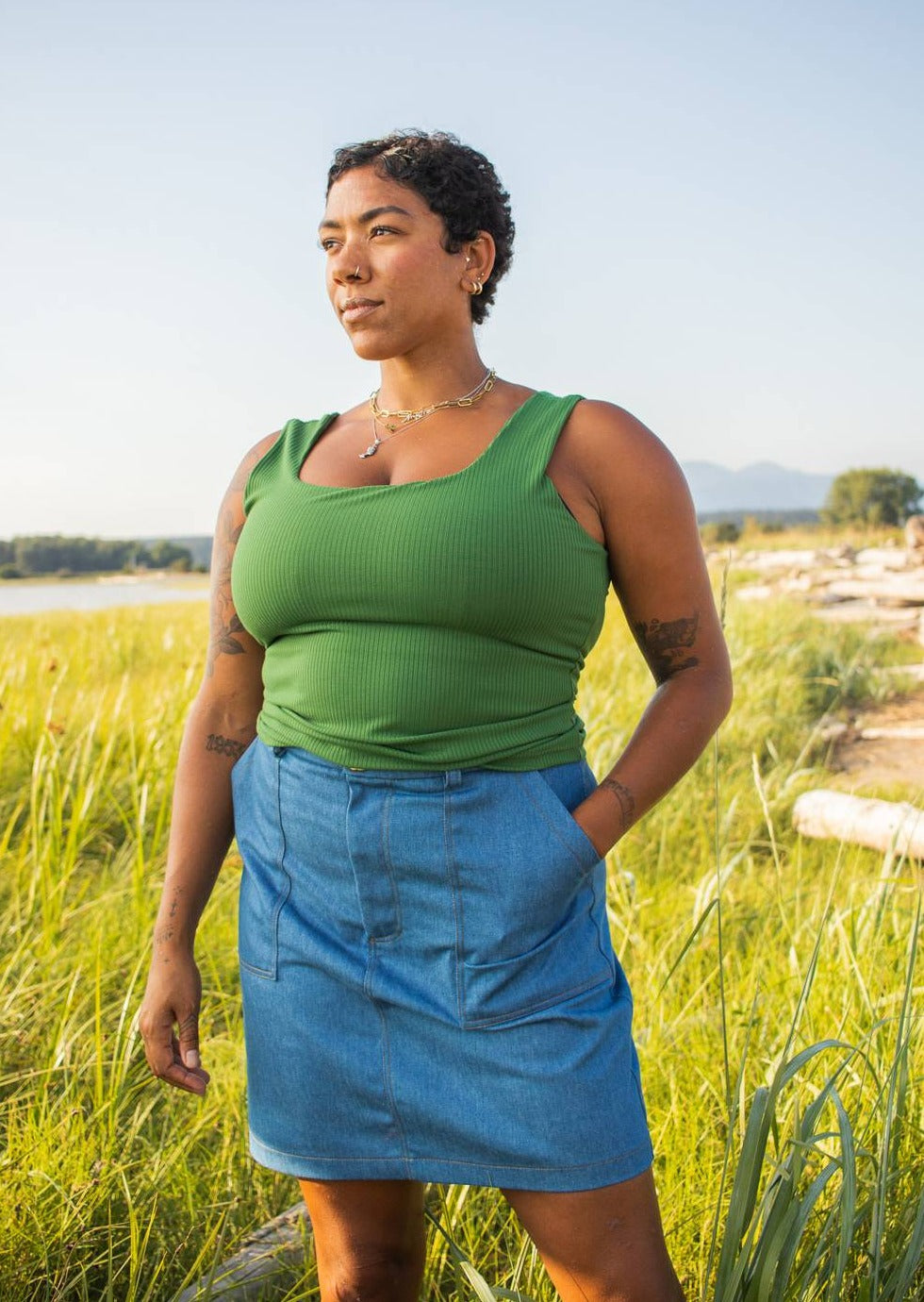 Chatsworth Tank | Square Neck Rib Tank Top, Street_and_Saddle, local_plus_size_inclusive_ethical