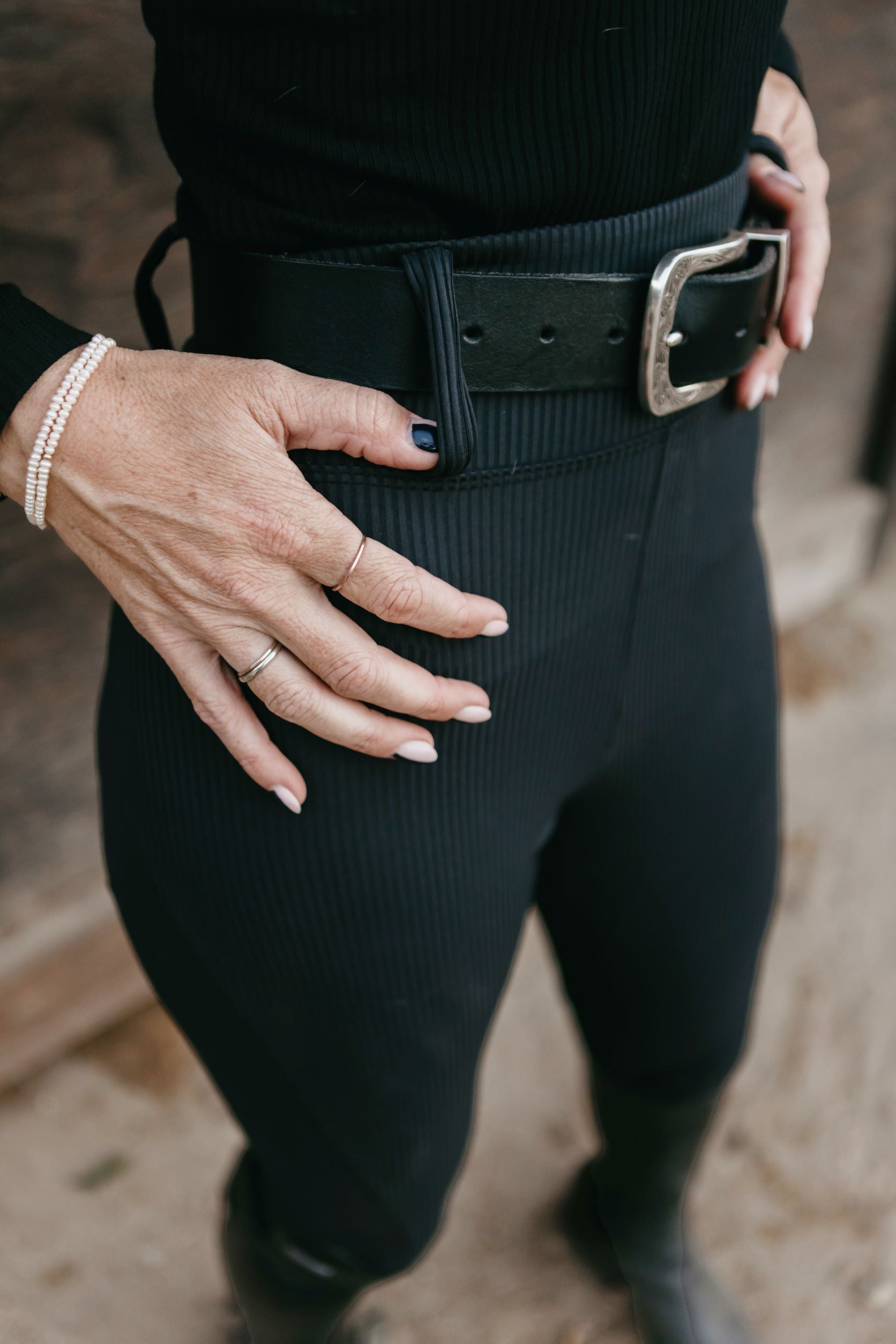 Milton Menasco | Bronco Riding Legging with Knee Patch - Street and Saddle